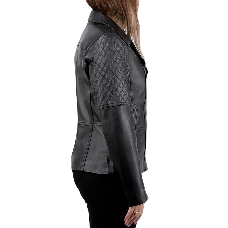 کت چرم کوتاه زنانه چرم طبیعی پاندورا مدل PCW503