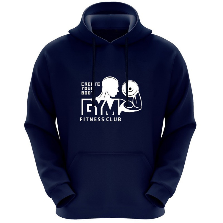 هودی مردانه طرح GYM کد F443