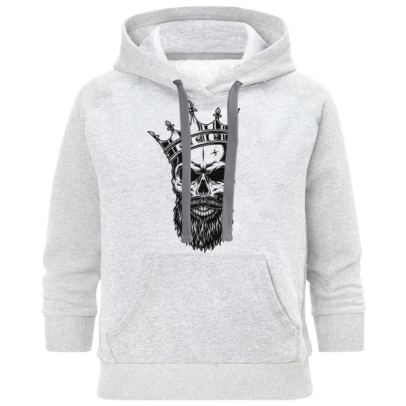هودی مردانه طرح skulll king کد M40